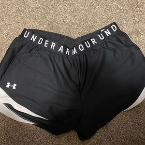 Under Armour Black and White Shorts